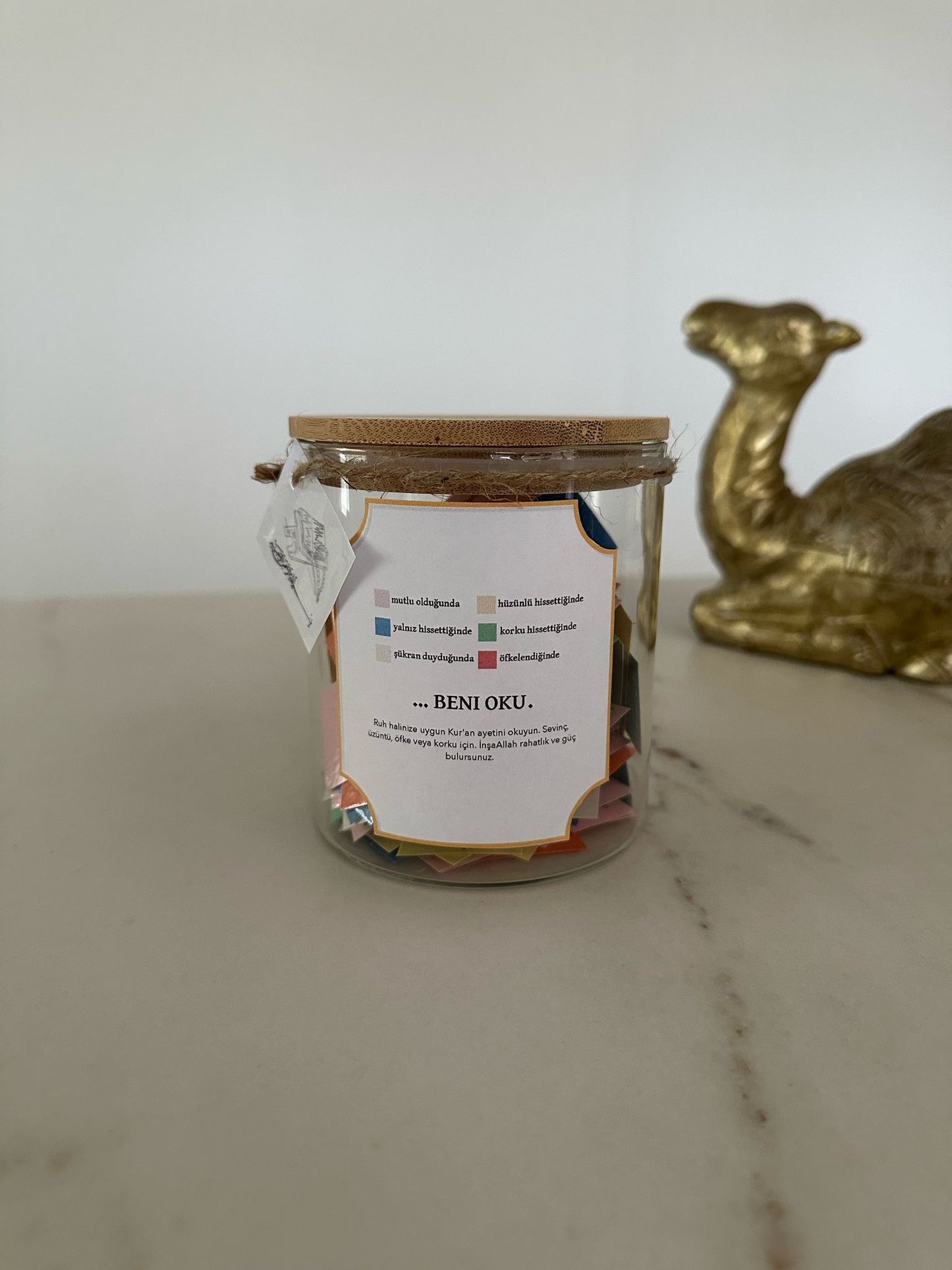 NEU auf türkisch ! Koran Glas mit Versen für Stimmungen für Nikah -Freund - Freundin - Ehefrau - Ehemann - beste Freundin oder bester Freund