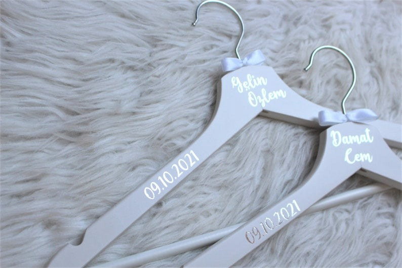 Personalisierter Kleiderbügel | Hochzeit | Verlobung | Geschenk | Trauzeugin | individuell