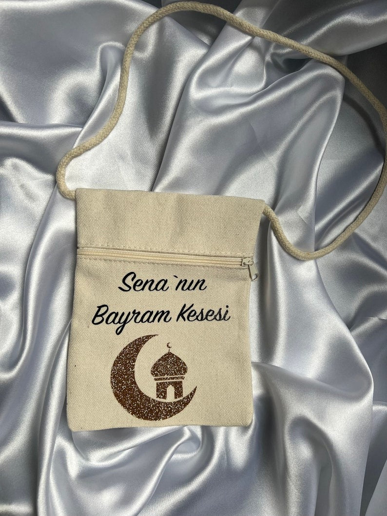 Brustbeutel für Ramadan für Kinder Personalisiertes Geschenk Brusttasche Name