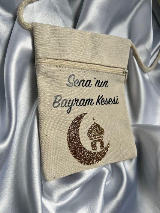 Brustbeutel für Ramadan für Kinder Personalisiertes Geschenk Brusttasche Name