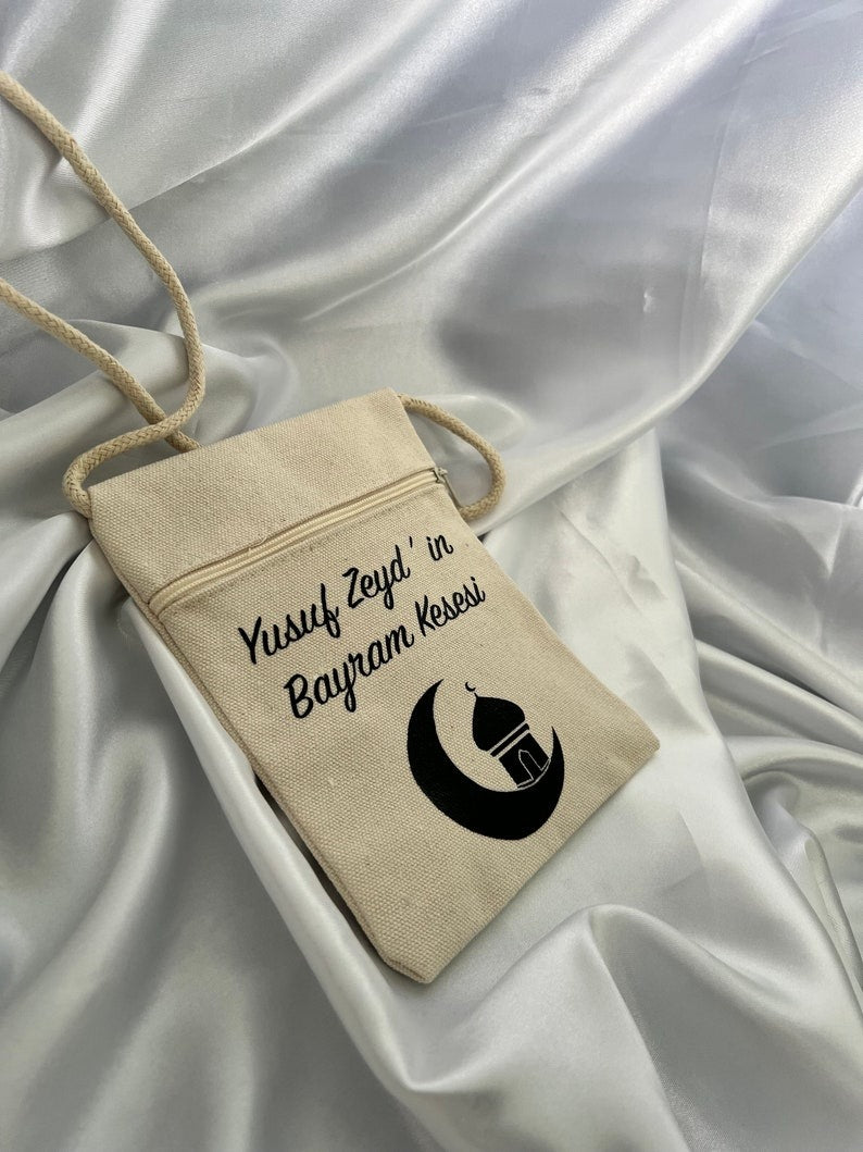 Brustbeutel für Ramadan für Kinder Personalisiertes Geschenk Brusttasche Name