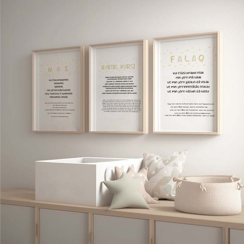 Poster Islam Kinderzimmer Babyzimmer Digitale Datei Leinwand