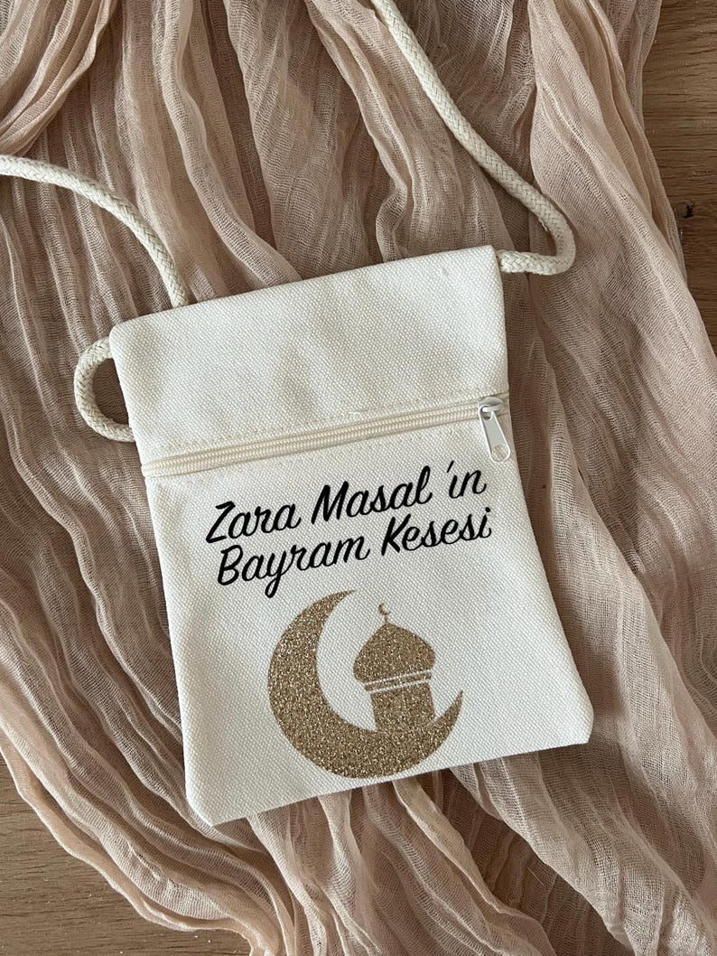 Brustbeutel für Ramadan für Kinder Personalisiertes Geschenk Brusttasche Name