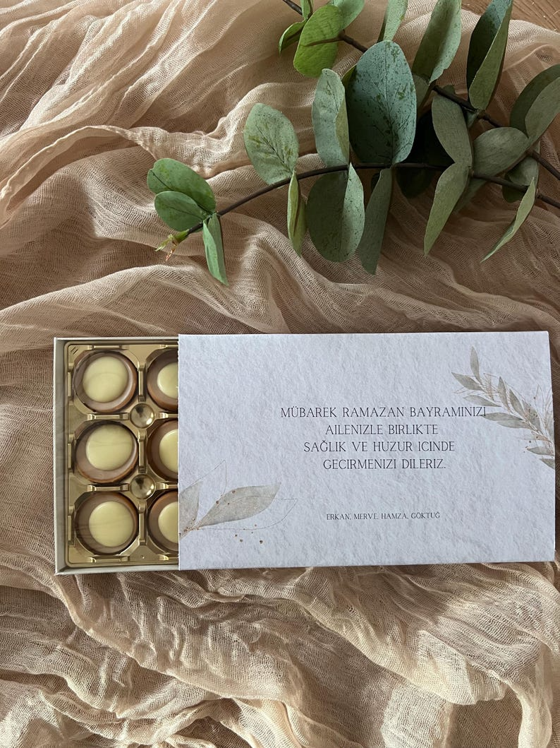 Toffifee-Schokoladenverpackungen Bayram & Eid | Kurban-Geschenkverpackung, anpassbar | Türkisch | Eid Mubarak | Bayram-Geschenk