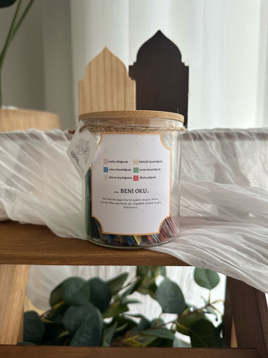 NEU auf türkisch ! Koran Glas mit Versen für Stimmungen für Nikah -Freund - Freundin - Ehefrau - Ehemann - beste Freundin oder bester Freund
